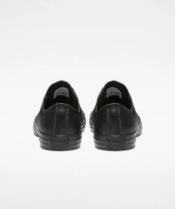 Unisex Converse Chuck Taylor All Star Leather Shoes Black Mono BLACK -converse outlet shop 135253C G 107X1 61effd18 ee94 483d 94f9 30e9361e562d