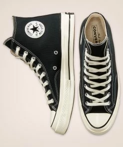 Unisex Converse Chuck 70 Classic High Top Shoes Black Black -converse outlet shop 162050C E 107X1 2c1608d7 8214 405e 817f 0cfb77f79324