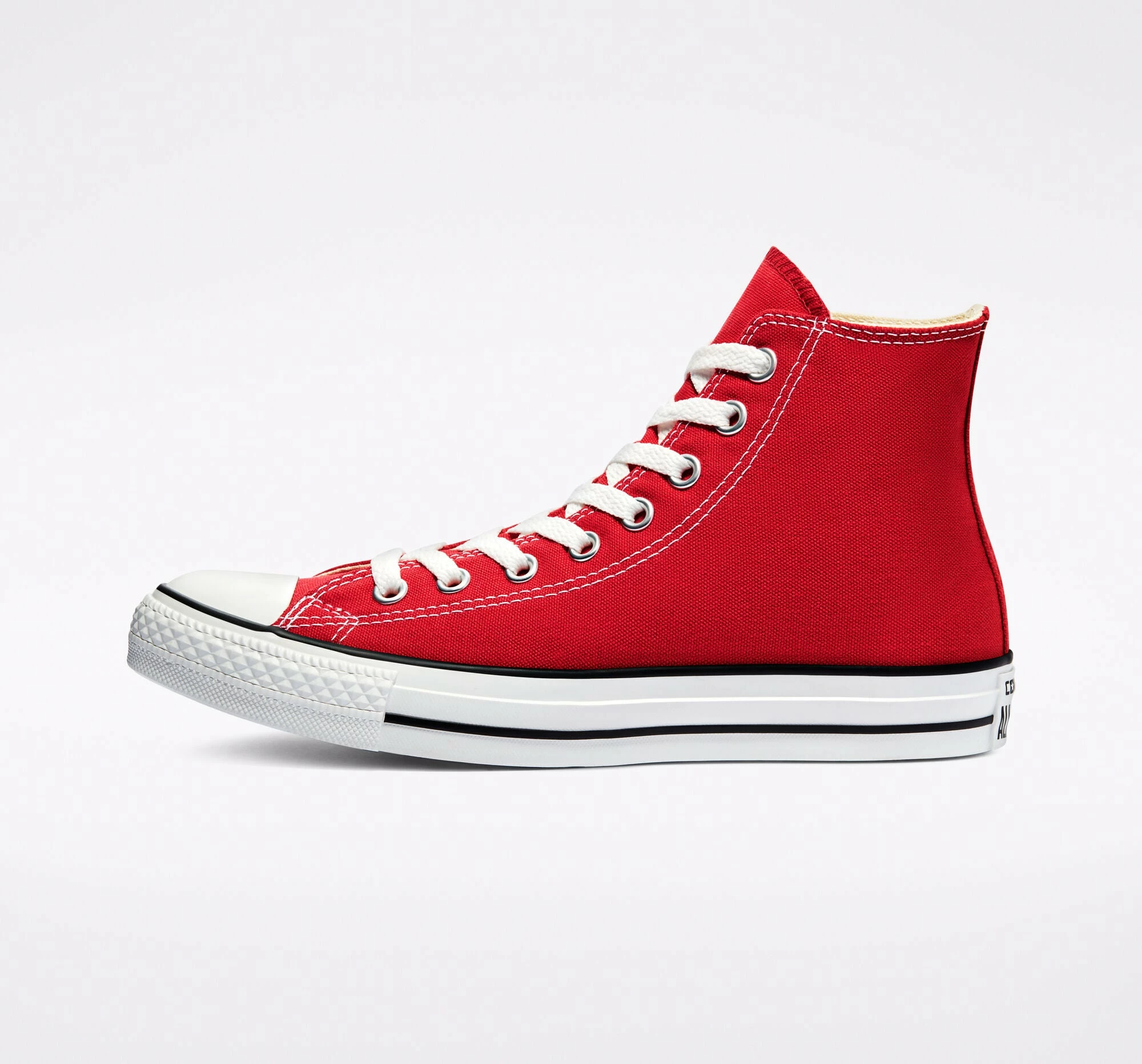 Unisex Converse Chuck Taylor All Star Hi Shoe Red RED 2 Unisex Converse Chuck Taylor All Star Hi Shoe Red RED - Image 2