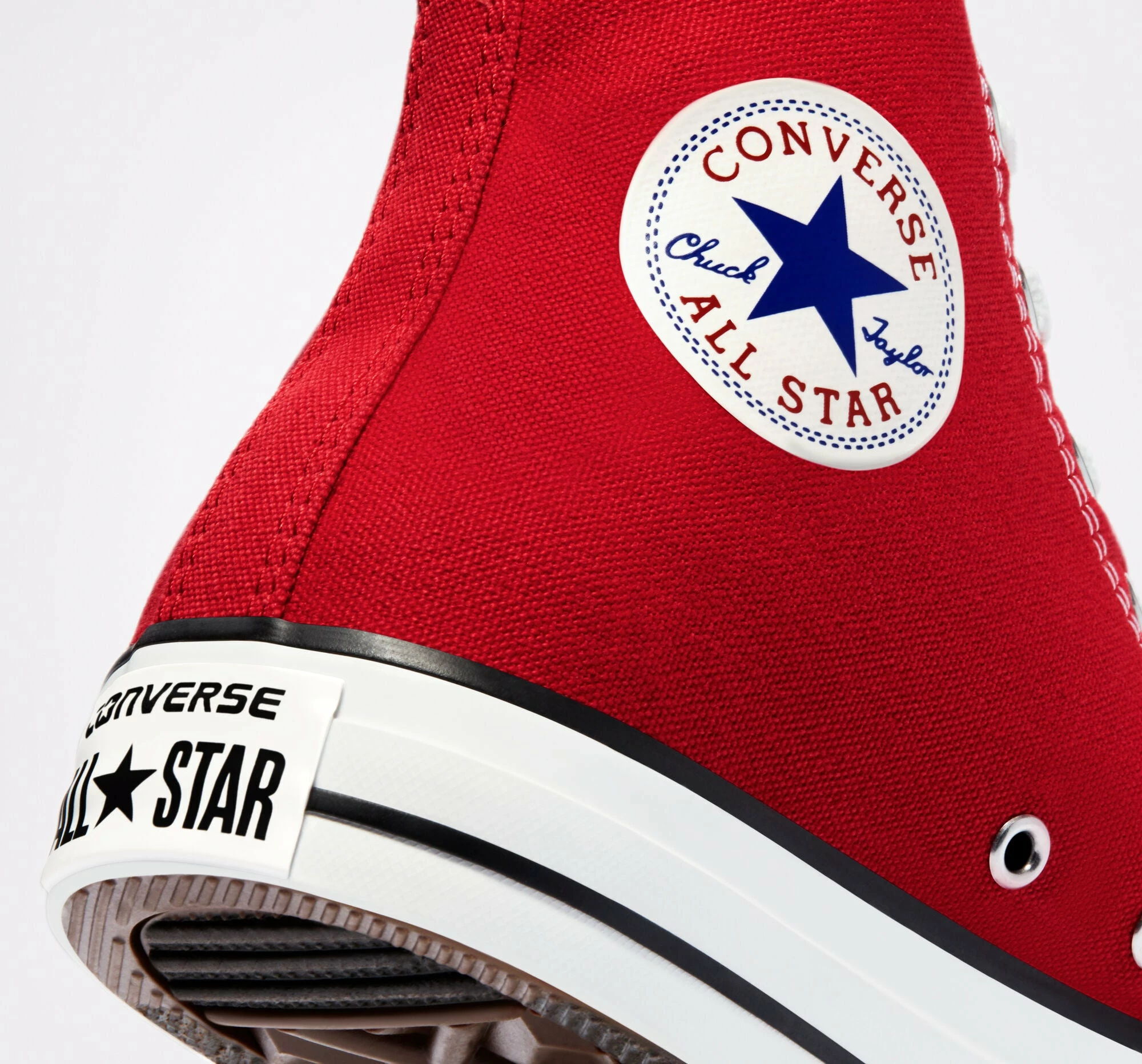 Unisex Converse Chuck Taylor All Star Hi Shoe Red RED 7 Unisex Converse Chuck Taylor All Star Hi Shoe Red RED - Image 7