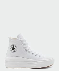 converse outlet shop 36 Women's Converse Chuck Taylor All Star Move Hi Shoes White WHITE