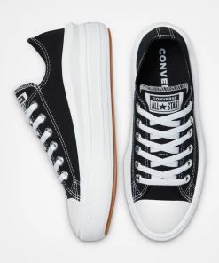 Women's Converse Chuck Taylor All Star Move Low Shoes Black BLACK -converse outlet shop 570256C E 107X1 26c295a5 f56f 4e70 9395 7d9ffd3a6c97
