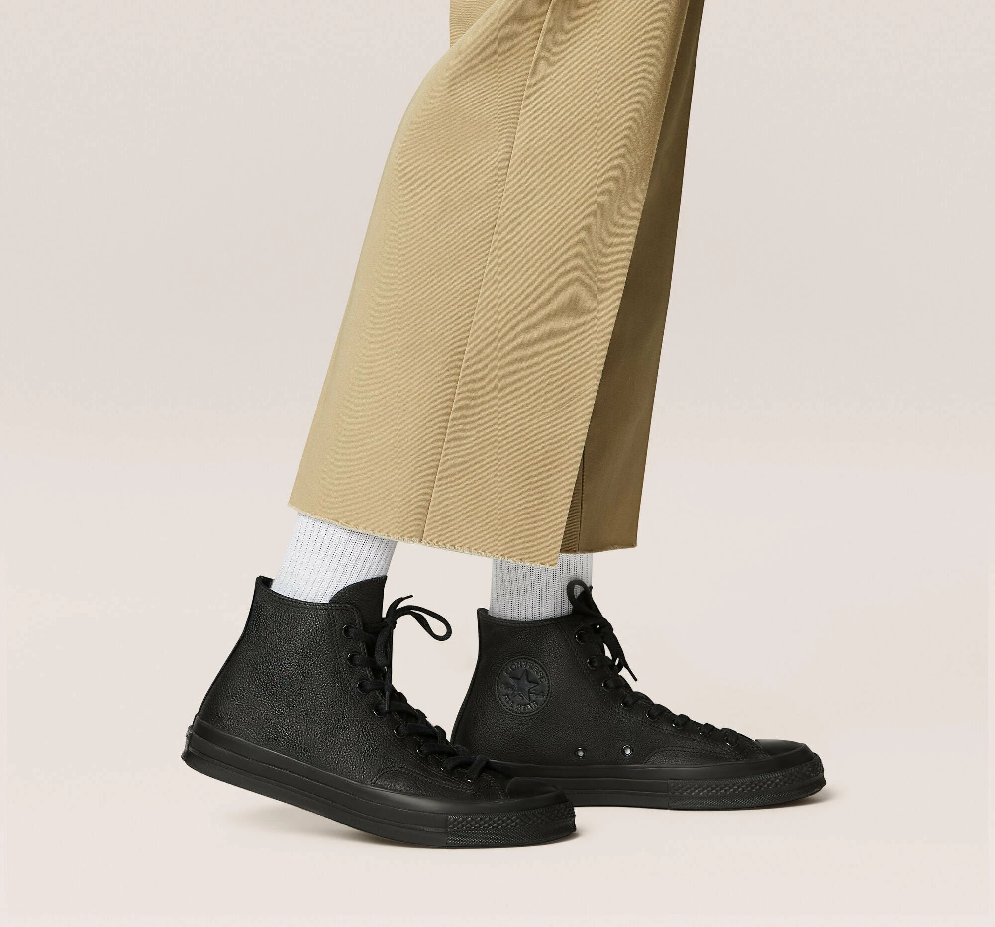 Unisex Converse Chuck 70 Tonal Leather Black BLACK 8 Unisex Converse Chuck 70 Tonal Leather Black BLACK - Image 8