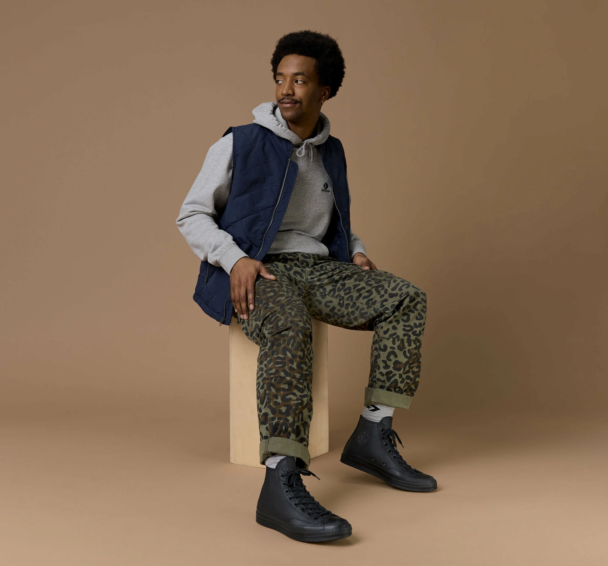 Unisex Converse Chuck 70 Tonal Leather Black BLACK 9 Unisex Converse Chuck 70 Tonal Leather Black BLACK - Image 9