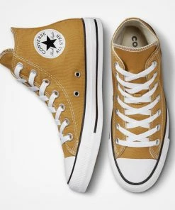 Unisex Converse Chuck Taylor All Star Hi Shoes Burnt Honey YELLOW -converse outlet shop A02785C E 107X1 c9fdc280 9632 4d37 8e69 dd35dadc7865