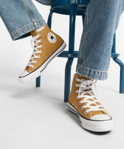 Unisex Converse Chuck Taylor All Star Hi Shoes Burnt Honey YELLOW -converse outlet shop A02785C L 107X1 cde07742 72b2 4b14 9267 4c43a657c02b