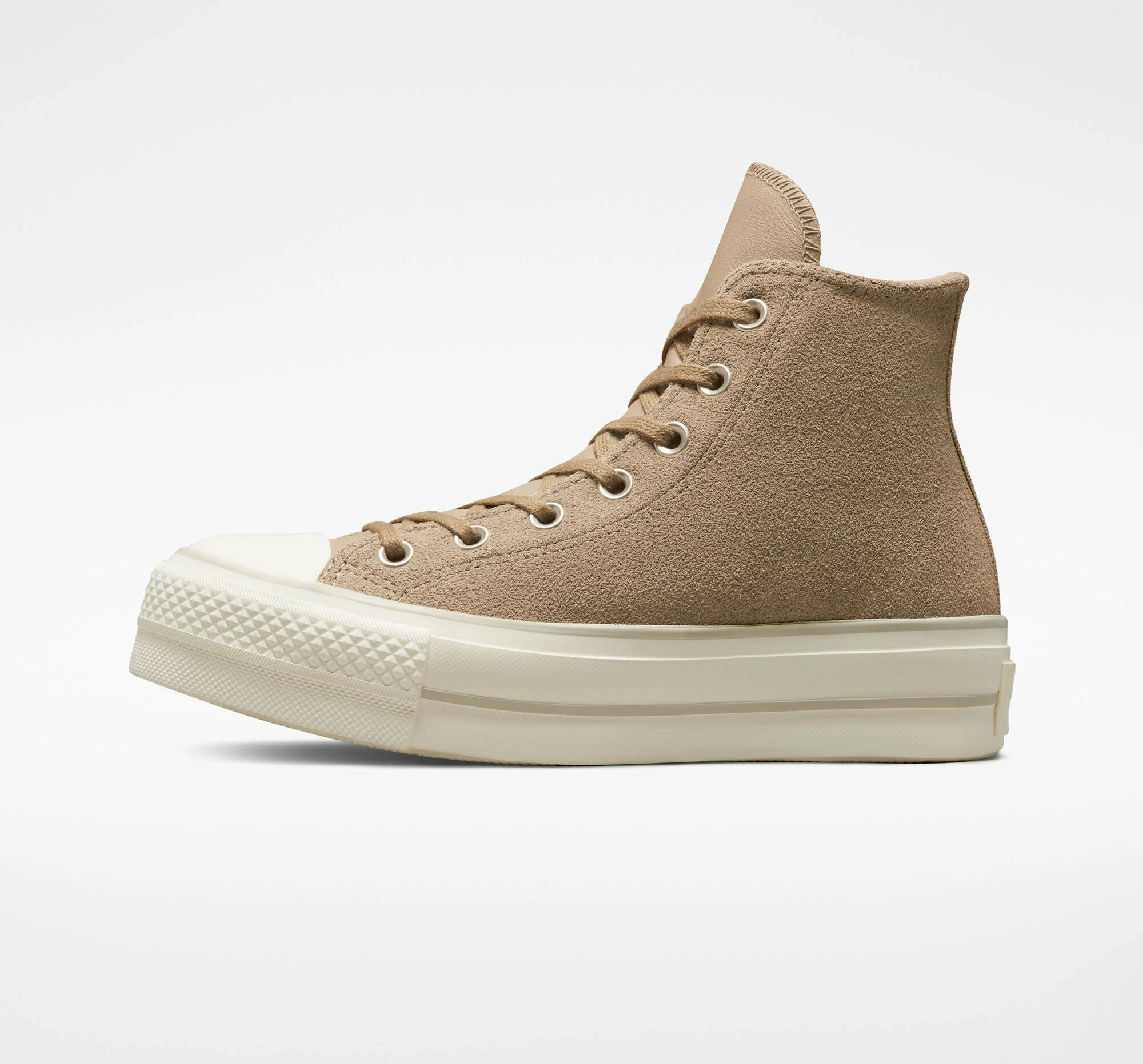 Women's Converse Chuck Taylor All Star Lift Platform Suede Nomad Khaki KHAKI 2 Women's Converse Chuck Taylor All Star Lift Platform Suede Nomad Khaki KHAKI - Image 2