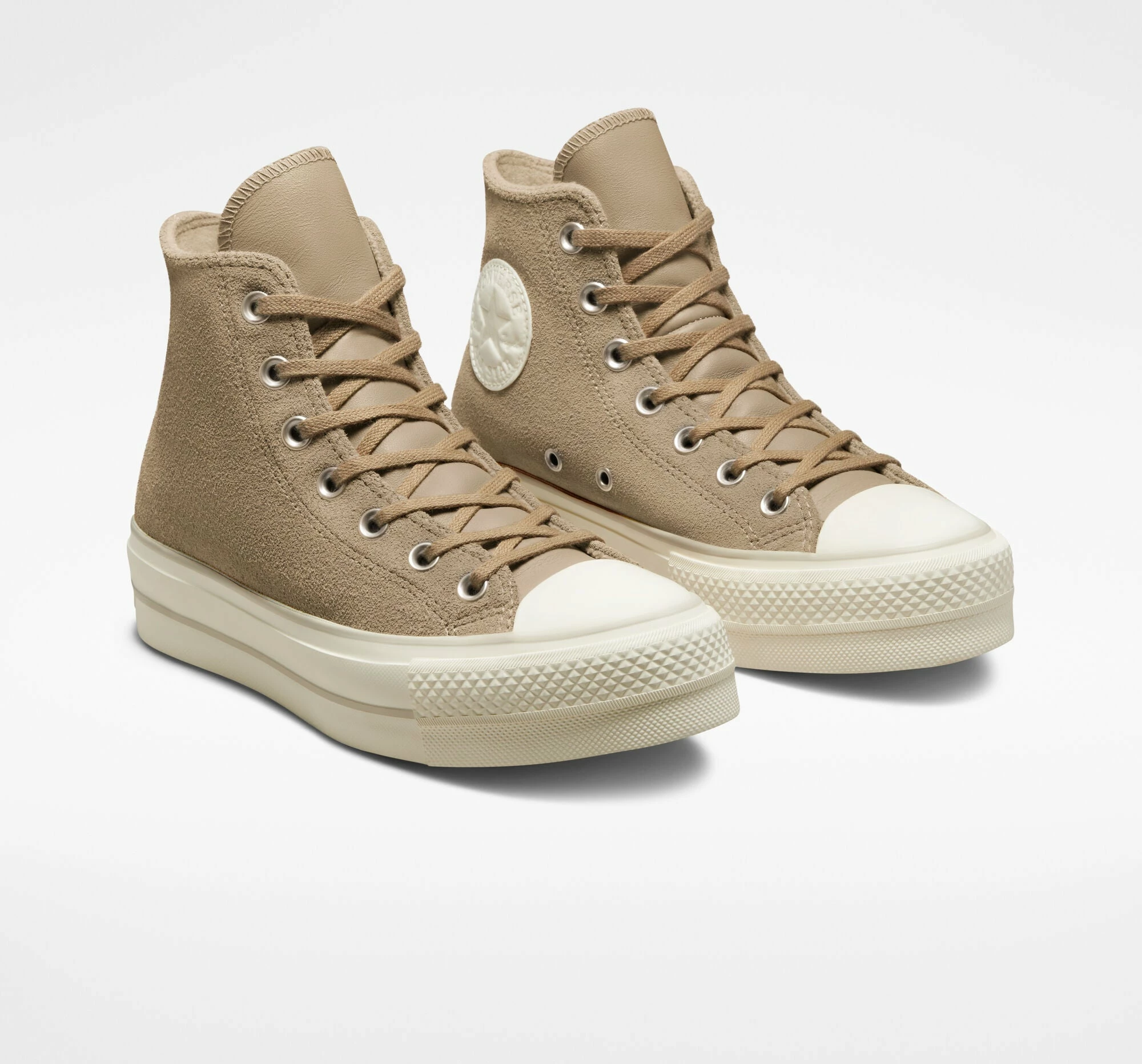 Women's Converse Chuck Taylor All Star Lift Platform Suede Nomad Khaki KHAKI 4 Women's Converse Chuck Taylor All Star Lift Platform Suede Nomad Khaki KHAKI - Image 4