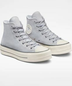 Women's Converse Chuck Taylor All Star Lift Platform Suede Gravel GRAY -converse outlet shop A03251C D 107X1 6b4f0af2 fbbb 4688 a7fa f7f0a00bafa2
