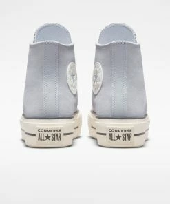 Women's Converse Chuck Taylor All Star Lift Platform Suede Gravel GRAY -converse outlet shop A03251C F 107X1 dc23bc04 19fd 4809 90f8 adfcc2890895