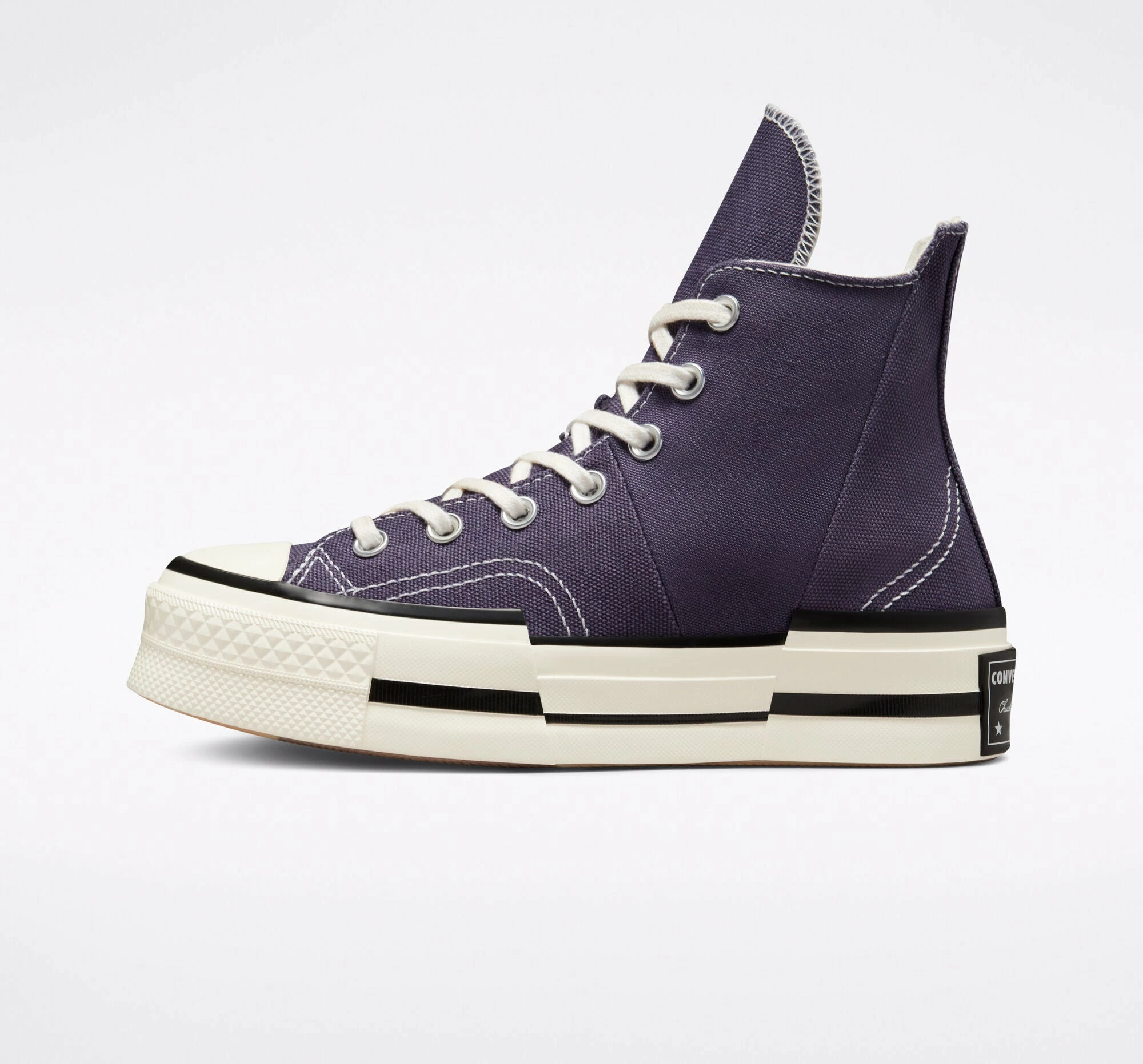 Unisex Converse Chuck 70 Plus Shoes Dark Raisin PURPLE 2 Unisex Converse Chuck 70 Plus Shoes Dark Raisin PURPLE - Image 2
