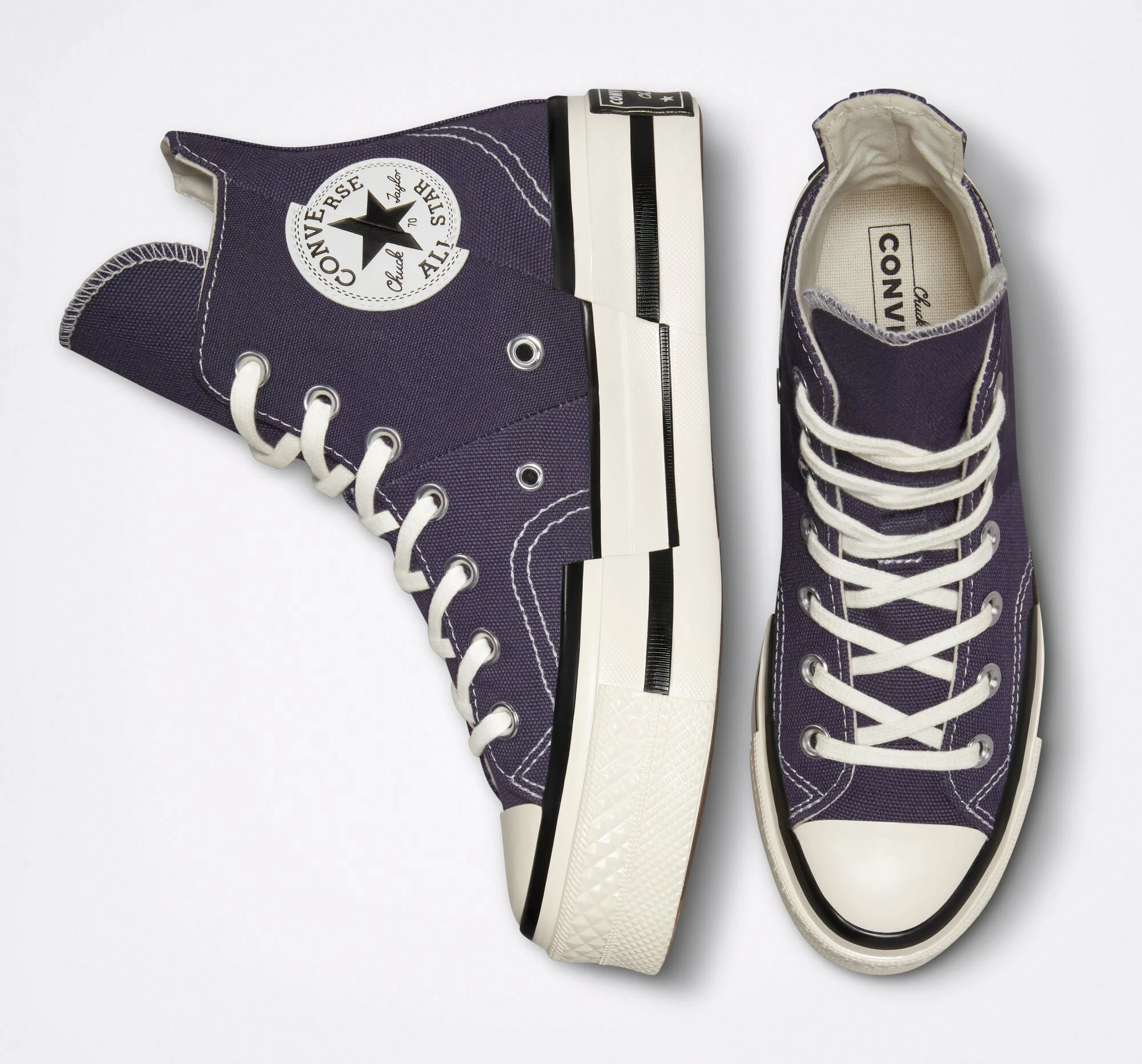 Unisex Converse Chuck 70 Plus Shoes Dark Raisin PURPLE 6 Unisex Converse Chuck 70 Plus Shoes Dark Raisin PURPLE - Image 6