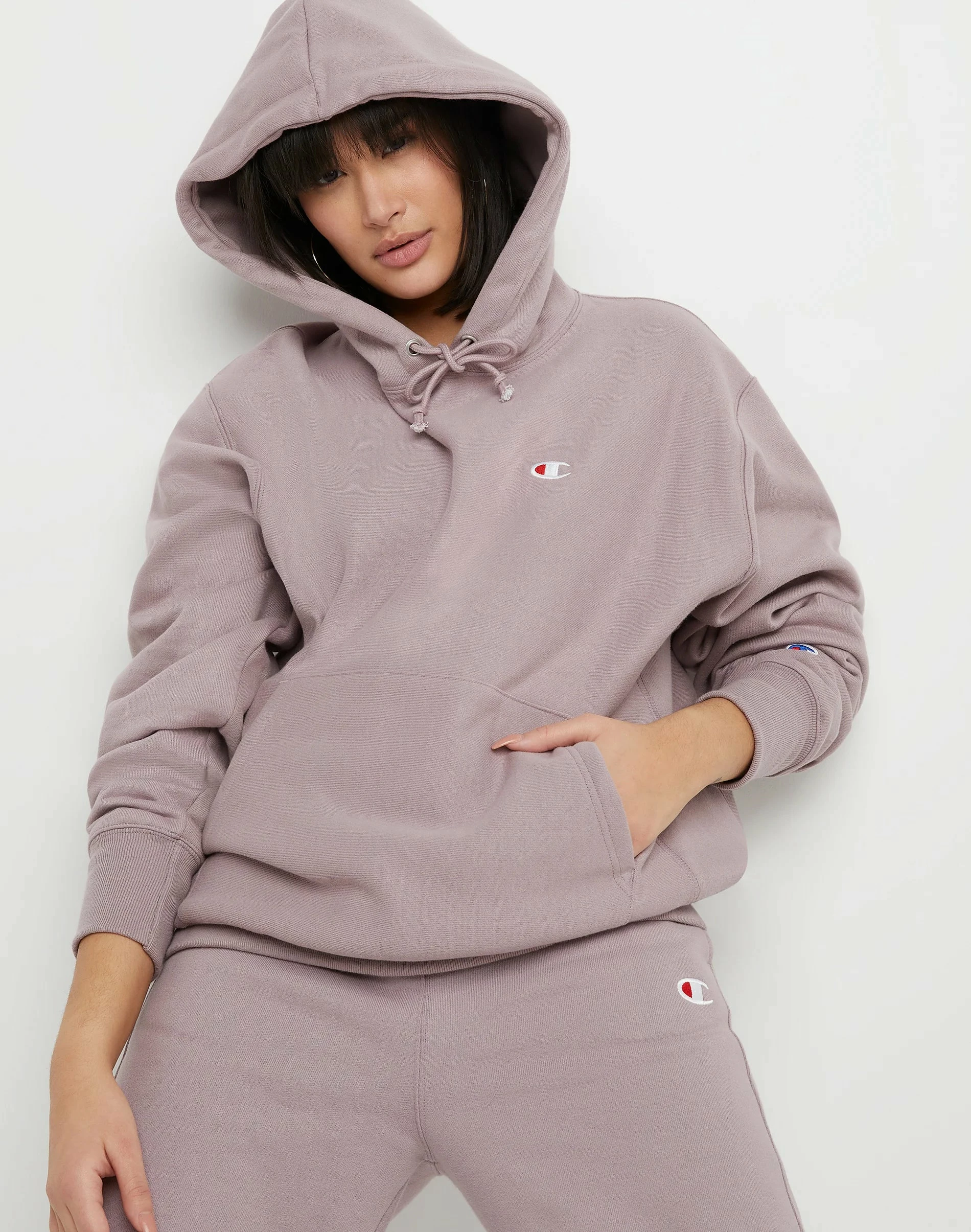 Women's Champion RW Boyfriend Hoodie Vintage Mauve PURPLE 5 Women's Champion RW Boyfriend Hoodie Vintage Mauve PURPLE - Image 5