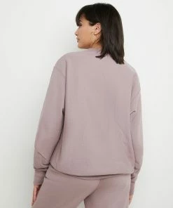 Women's Champion Reverse Weave Boyfriend Crew Vintage Mauve PURPLE -converse outlet shop HNS GF569549302 VintageMauve Back