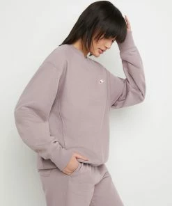 Women's Champion Reverse Weave Boyfriend Crew Vintage Mauve PURPLE -converse outlet shop HNS GF569549302 VintageMauve Detail01