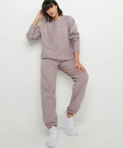 Women's Champion Reverse Weave Boyfriend Crew Vintage Mauve PURPLE -converse outlet shop HNS GF569549302 VintageMauve Detail03