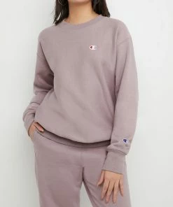 Women's Champion Reverse Weave Boyfriend Crew Vintage Mauve PURPLE