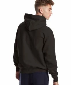 Men's Champion Life Reverse Weave Hoodie Black BLACK -converse outlet shop HNS GF68Y06145 Black Back