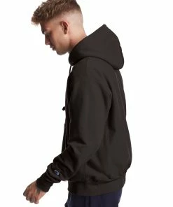 Men's Champion Life Reverse Weave Hoodie Black BLACK -converse outlet shop HNS GF68Y06145 Black Side