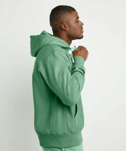 Men's Champion Life Reverse Weave Hoodie Native Fern Green GREEN -converse outlet shop HNS GF68Y06145 NativeFernGreen Detail01 c22ca907 a8ee 49d4 89d2 b6ebbfe76c04