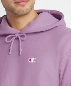 Men's Champion Life Reverse Weave Hoodie Lavender PURPLE -converse outlet shop HNS GF68Y06145 TintedLavender Detail02