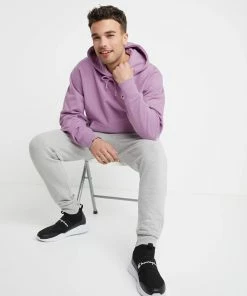 Men's Champion Life Reverse Weave Hoodie Lavender PURPLE -converse outlet shop HNS GF68Y06145 TintedLavender Detail03