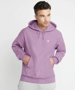 converse outlet shop 34 Men's Champion Life Reverse Weave Hoodie Lavender PURPLE