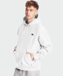 Men's Champion Life Reverse Weave Hoodie White WHITE