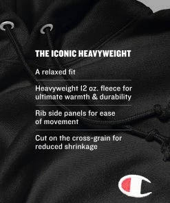 Men's Champion Life Reverse Weave Hoodie Team Red Scarlet RED -converse outlet shop HNS GF68Y06145 alt01