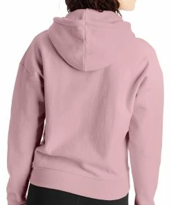 Women's Champion RW Hoodie C Logo Pink Beige PINK -converse outlet shop HNS GF857Y06145 PinkBeige Back2