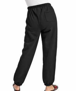 Women's Champion Reverse Weave Oversized Sweatpants Black BLACK -converse outlet shop HNS GF884Y06146 Black Back