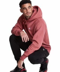 Men's Champion Life Reverse Weave Hoodie Sandalwood Red RED -converse outlet shop HNS S2974549967 SandalwoodRed Detail03 b2c3977f ff7b 44e9 8e16 53cb1e3cb160
