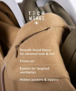 Men's Champion Life Tech Weave Hoodie Oxford Grey GRAY -converse outlet shop HNS S59345586529 alt01 329a94d6 ca6d 4d21 b97c 664ff16c23b8