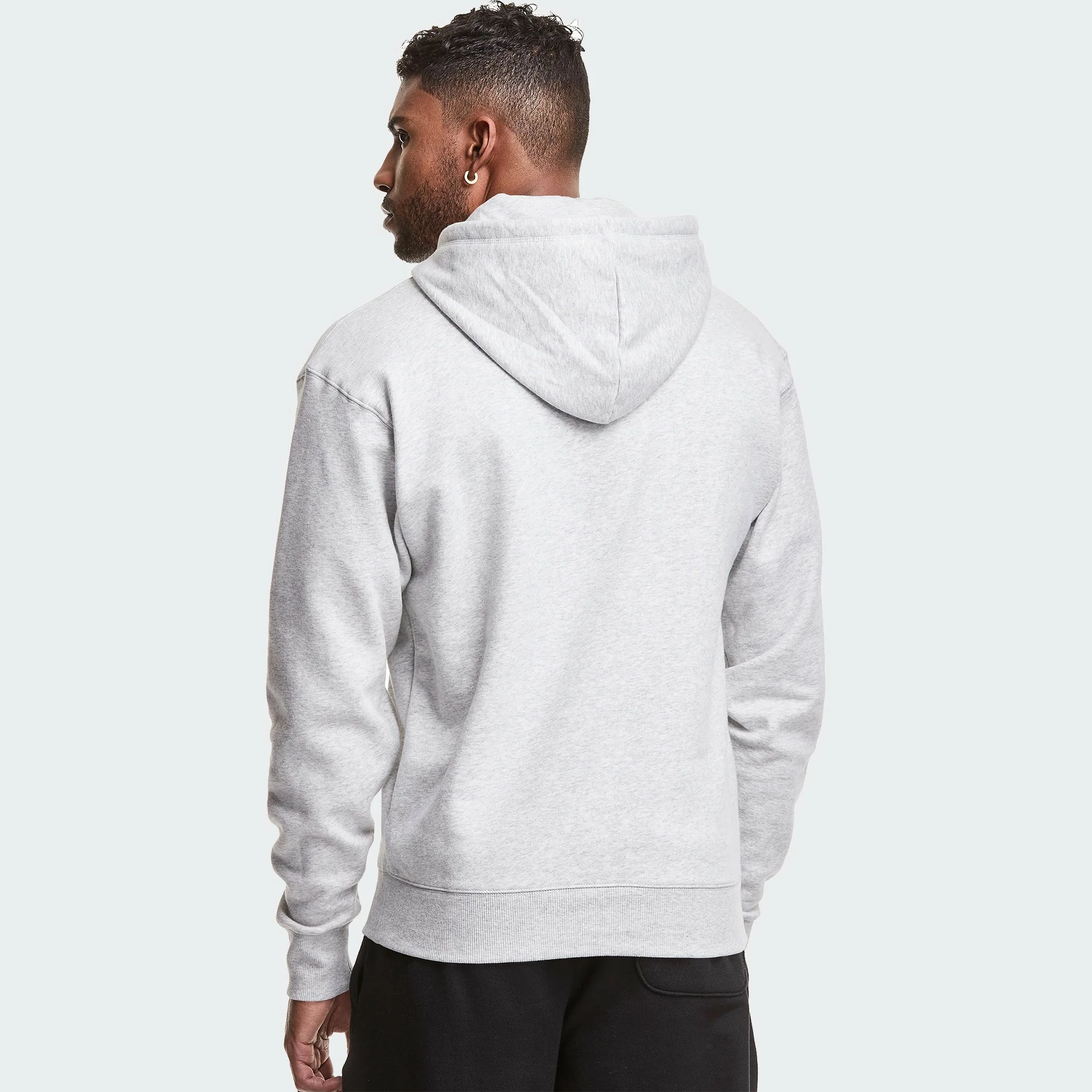 Men's Champion Classic Fleece Hoodie White WHITE 2 Men's Champion Classic Fleece Hoodie White WHITE - Image 2