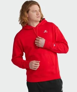 Men's Champion Classic Fleece Hoodie Scarlet RED