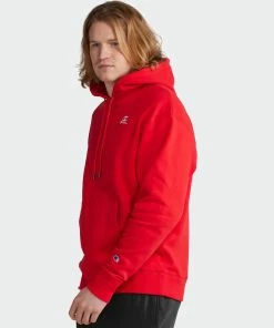 Men's Champion Classic Fleece Hoodie Scarlet RED 5 Men's Champion Classic Fleece Hoodie Scarlet RED -converse outlet shop Men s Champion Classic Fleece Hoodie Embroidered C Script Logo Scarlet S6558551873040 02