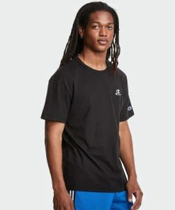 Men's Champion Lightweight Tee Black BLACK 6 Men's Champion Lightweight Tee Black BLACK -converse outlet shop Men s Champion LIGHTWEIGHT TEE C LOGO APPLIQUE Black GT353551873003 03