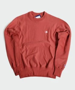 Men's Champion Life Reverse Weave Crew Sandalwood Red RED