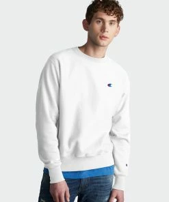 Men's Champion Life Reverse Weave Crew White WHITE