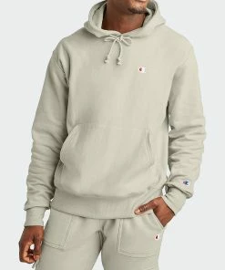 Men's Champion Life Reverse Weave Hoodie Pebblestone BEIGE