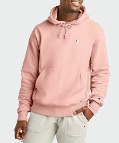 Men's Champion Life Reverse Weave Hoodie Primer Pink PINK