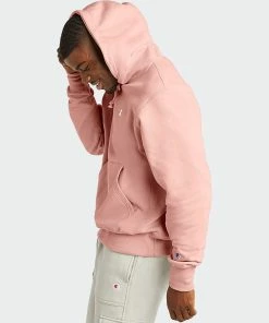 Men's Champion Life Reverse Weave Hoodie Primer Pink PINK -converse outlet shop Men s Champion Life Reverse Weave Hoodie Primer Pink GF68Y061452M2 03