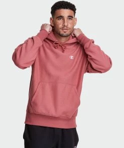 Men's Champion Life Reverse Weave Hoodie Sandalwood Red RED