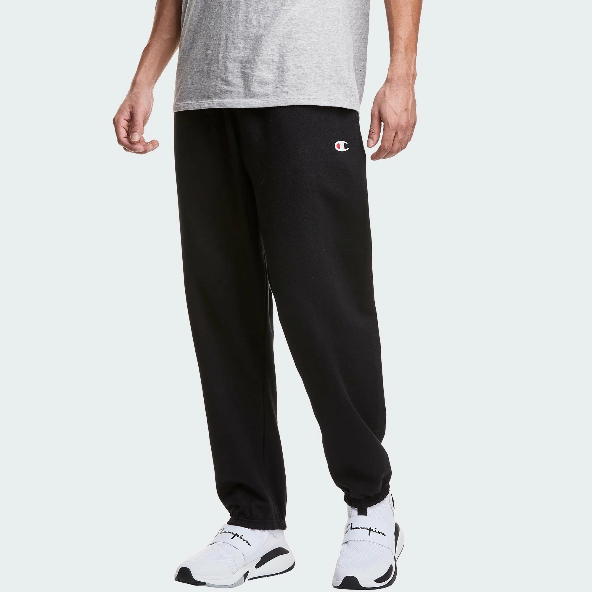Men's Champion Reverse Weave Pants Black BEIGE 3 Men's Champion Reverse Weave Pants Black BEIGE - Image 3