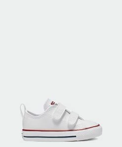 Toddler Converse Chuck Taylor All Star Easy-On Leather Shoes White WHITE