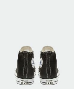 Unisex Converse Chuck Taylor All Star Leather Hi Shoes Black BLACK -converse outlet shop Unisex Chuck Taylor All Star Leather 132170C 07