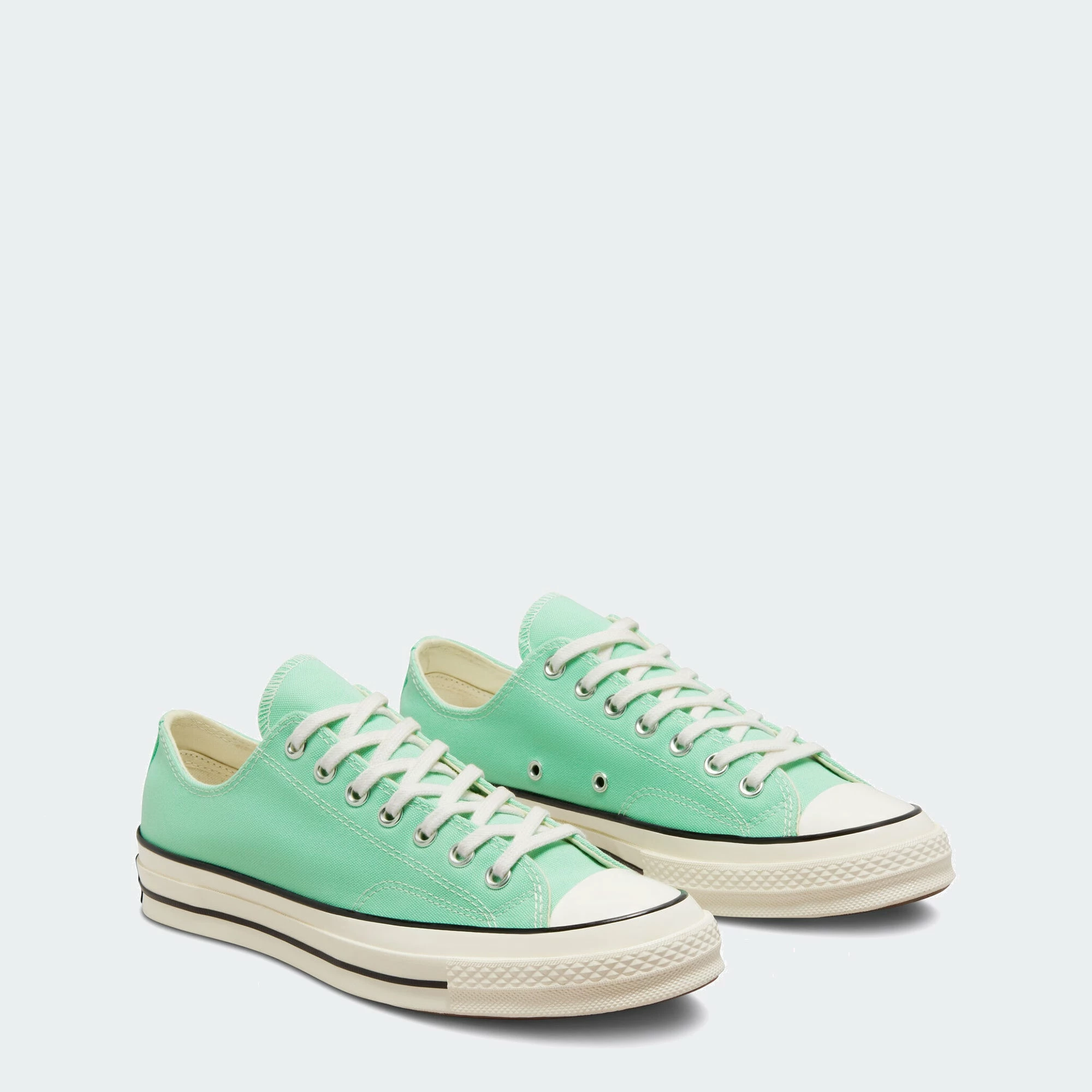 Unisex Converse Canvas Chuck 70 Low Top Prism Green GREEN 4 Unisex Converse Canvas Chuck 70 Low Top Prism Green GREEN - Image 4
