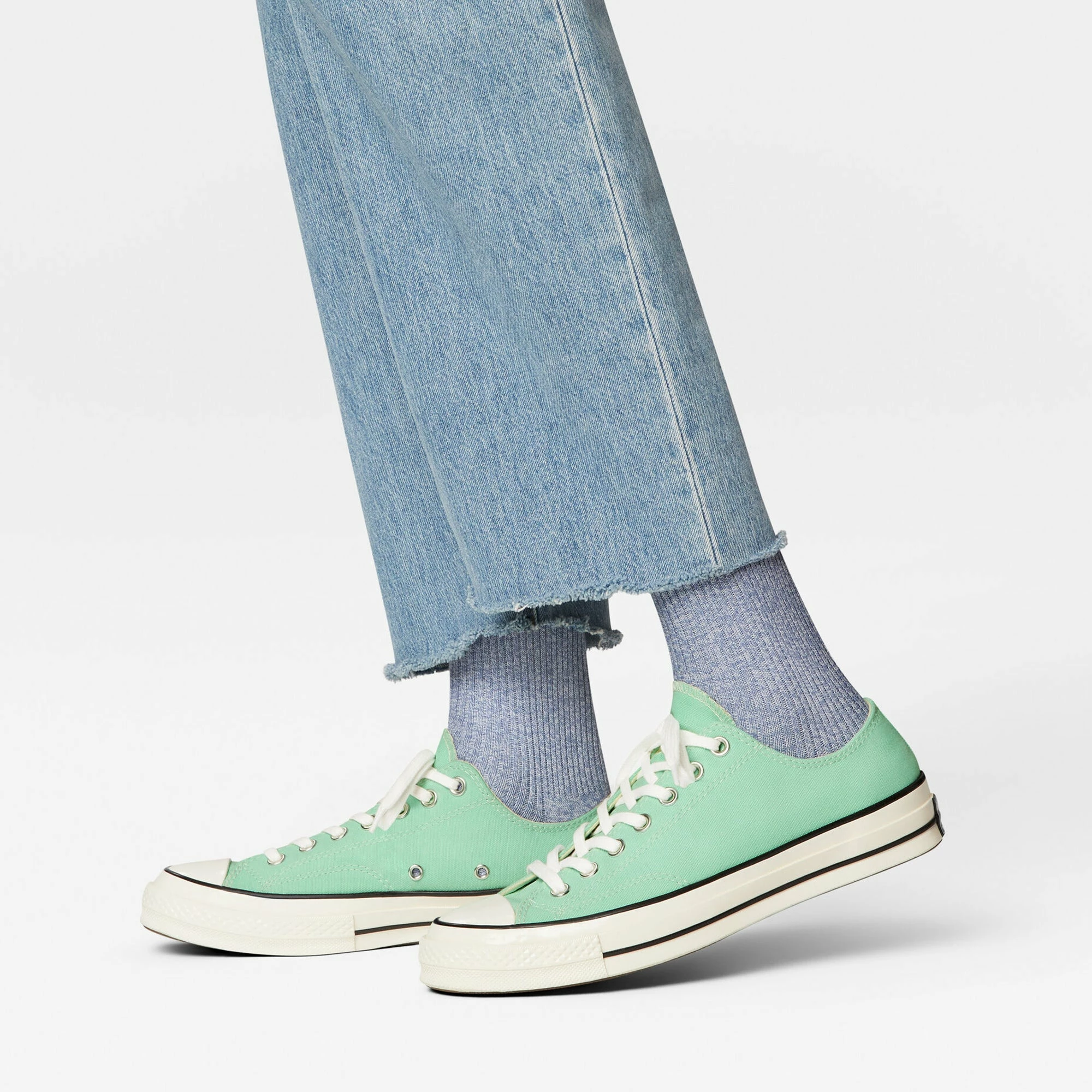 Unisex Converse Canvas Chuck 70 Low Top Prism Green GREEN 5 Unisex Converse Canvas Chuck 70 Low Top Prism Green GREEN - Image 5