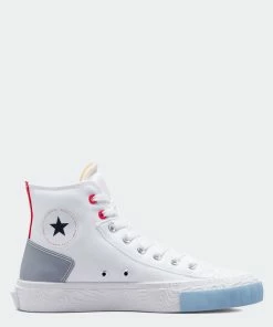 Unisex Converse Chuck Taylor Alt Star Reflective Shine Shoes White WHITE