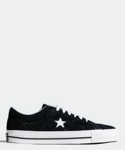 Unisex Converse One Star Low Shoes Black BLACK